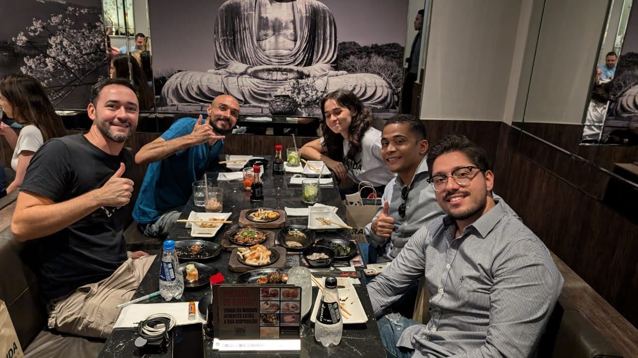 Rapida team dinner at a Japanese restaurant